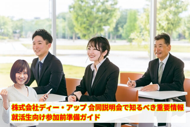 参加前に知るべき！株式会社ディー・アップの合説で伝えていること